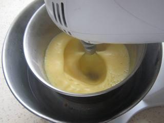 Cake Recipe step 4: Initially, the egg mixture will be quite yellow.