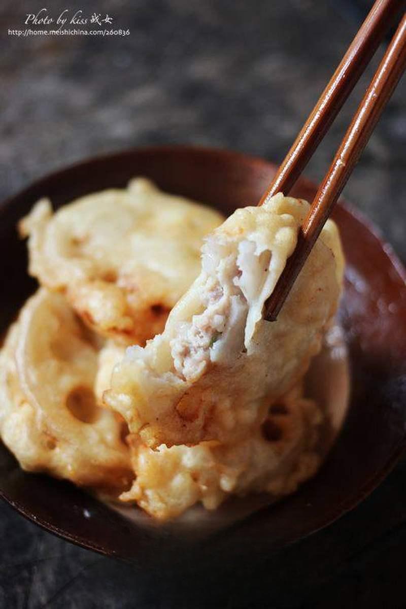 Crispy Lotus Root Stuffed with Pork recipe photo