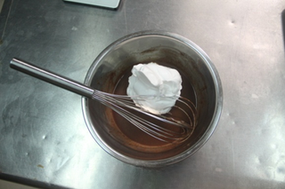Cocoa Mousse Layer: Milk step 4: Remove from heat and let cool naturally before adding whipped cream and Cointrea