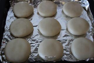 Savory Pork Pastries step 15: Arrange the pastries evenly on a lined baking tray.