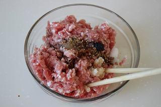Savory Pork Pastries step 4: Combine the pork with sugar, honey, sesame oil, soy sauce, Shaoxing wine, salt, 