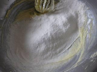 Easy Butter Cookies Recipe step 5: Sift the flour mixture into the butter mixture.