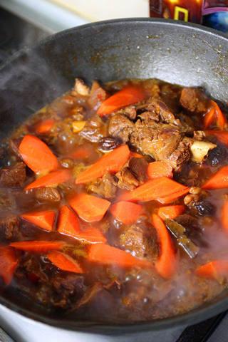 Braised Lamb Leg with Carrots step 10: Taste and adjust seasoning with salt and optional chicken bouillon powder.