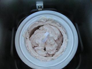 Creamy Yogurt Strawberry Ice Cream step 10: Serve immediately as soft-serve ice cream or transfer to an airtight container a