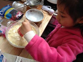 Oatmeal Muffins step 7: Mix gently until the batter is evenly combined.