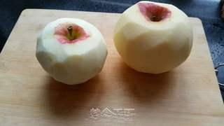 Candied Apple Fritters step 1: Peel the apples.