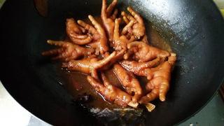 Braised Chicken Feet step 13: Continue simmering until the chicken feet are soft and flavorful. Increase heat 