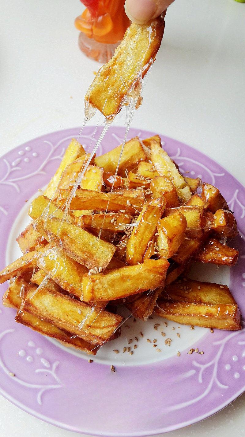 Candied Sweet Potato Fries finished dish