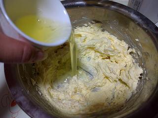 Chocolate Butter Cookies step 4: Gradually add the egg whites in several additions.