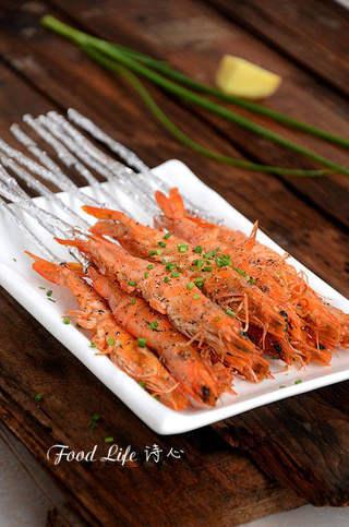 Oven-Baked Salt and Pepper Shrimp Recipe step 9: Transfer the shrimp to a serving plate.