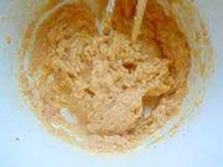 Chicken Breast Croquettes step 3: Stir vigorously in one direction until the mixture becomes sticky and fully comb