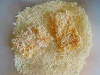 Chicken Breast Croquettes step 8: Roll each piece in panko breadcrumbs, pressing lightly to help the coating adher