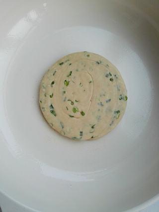 Whole Wheat Scallion Pancakes step 12: Heat a skillet over medium heat and lightly brush with oil. Cook the pancake unt