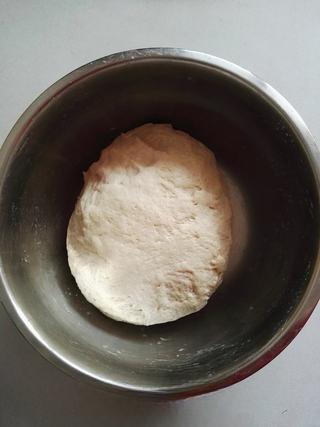 Whole Wheat Scallion Pancakes step 4: Knead the dough until smooth. Cover and let it rest for 10 minutes.
