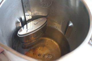 Ceylon Milk Tea Recipe step 3: Pour 700 ml of boiling water over the tea leaves.