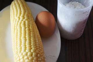Soft Corn Pancakes step 1: Prepare all ingredients.