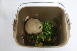 Savory Sweet Bread Recipe step 2: Add the softened butter and continue kneading until the dough becomes smooth and