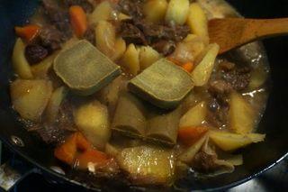 Braised Beef Curry Recipe step 10: Cover and simmer until the potatoes and carrot are tender. Add the curry blocks