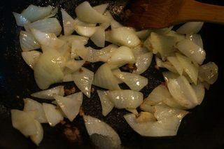 Braised Beef Curry Recipe step 6: Cook, stirring constantly, until the flour turns lightly golden.