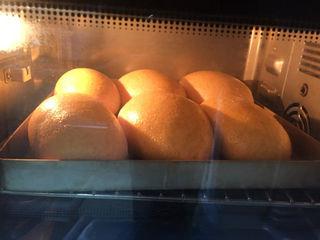 Whole Wheat Bread with Pork Floss Filling step 8: Preheat the oven to 195°C (385°F). Bake the rolls on the middle rack for about 1