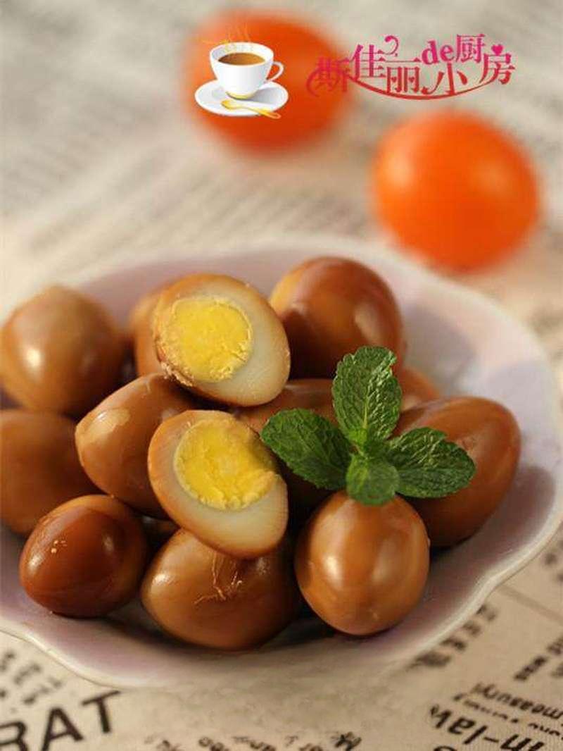 Beer-Braised Quail Eggs recipe photo