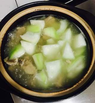 Braised Pork Ribs with Winter Melon step 10: Simmer the ribs until fully tender (about 1 hour). Season with salt, add the win