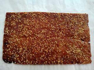 Homemade Pork Jerky step 16: Remove from the oven and allow to cool completely. Trim away any overly dark edg
