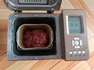 Homemade Pork Jerky step 6: Knead or mix for about 10 minutes until the mixture becomes sticky and develops 