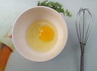 Crispy Fried Milk Recipe step 6: Beat the egg in a bowl.