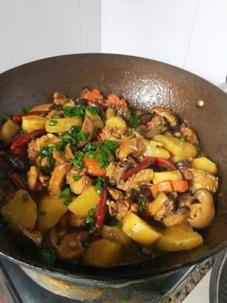Braised Chicken with Shiitake Mushrooms and Root Vegetables step 12: Continue simmering until the potatoes and other vegetables are fork-tender.