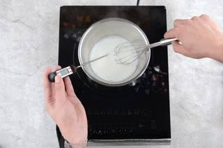Homemade Coconut Yogurt step 2: Pour the milk into a clean saucepan and heat gently to about 90°C (195°F). Remov