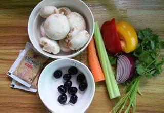 Roasted Enoki Mushroom Salad step 1: Gather and prepare all the ingredients.