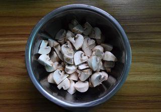Roasted Enoki Mushroom Salad step 2: Trim the root ends from the enoki mushrooms, rinse gently, and separate into sma