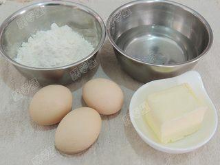 Classic Cream Puffs step 1: Gather and measure all ingredients.