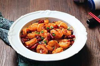 Spicy Garlic Shrimp with Doubanjiang step 11: Serve immediately while hot.