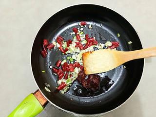 Spicy Garlic Shrimp with Doubanjiang step 7: Add the doubanjiang and cook over low heat. If needed, add a splash of water to 
