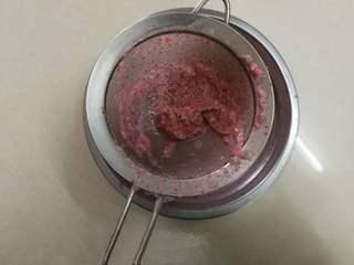 Strawberry Yogurt Mousse Cake step 15: Strain the strawberry mixture for a smoother texture.