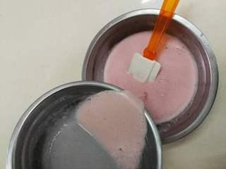 Strawberry Yogurt Mousse Cake step 17: Allow the mixture to cool slightly and stir until fully combined.