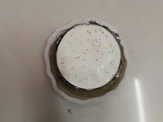 Strawberry Yogurt Mousse Cake step 25: Pour the yogurt mousse over the semi-set strawberry layer and refrigerate until 