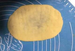 Milk Bread Caterpillar Rolls step 10: Turn the dough over so the cuts face downward.
