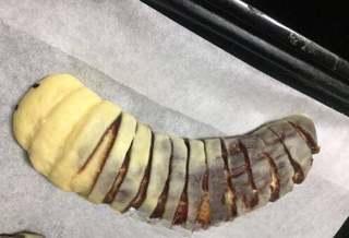Milk Bread Caterpillar Rolls step 16: Bake in a preheated 150°C (300°F) oven for about 18 minutes, covering loosely wi