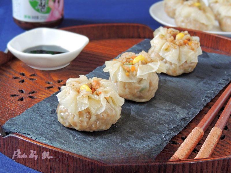 Steamed Rice and Pork Dumplings finished dish