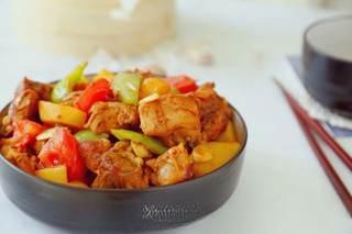 Chicken Thighs and Potato Stir-Fry step 11: Transfer to a serving plate and serve hot.