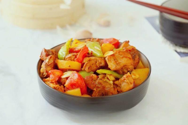 Chicken Thighs and Potato Stir-Fry finished dish