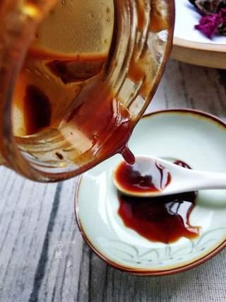 Sour Plum Drink step 7: For a concentrated version, continue simmering the strained liquid with rock sug