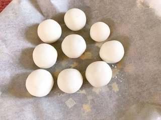 Sweet Red Bean Glutinous Rice Dumplings step 10: Continue shaping until all the dumplings are prepared.