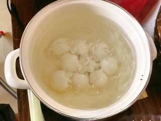 Sweet Red Bean Glutinous Rice Dumplings step 11: Bring a pot of water to a boil and gently add the dumplings.