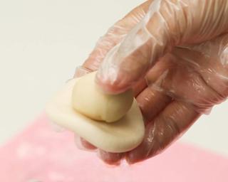 Crispy Flaky Pastries step 11: Wrap each pastry dough portion inside a water-oil dough portion and seal complet