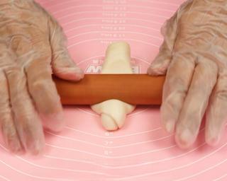 Crispy Flaky Pastries step 15: Roll out vertically once more into a long strip and roll up again.