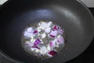 Vegetable Curry Rice step 6: Add the onion and cook until softened and aromatic.